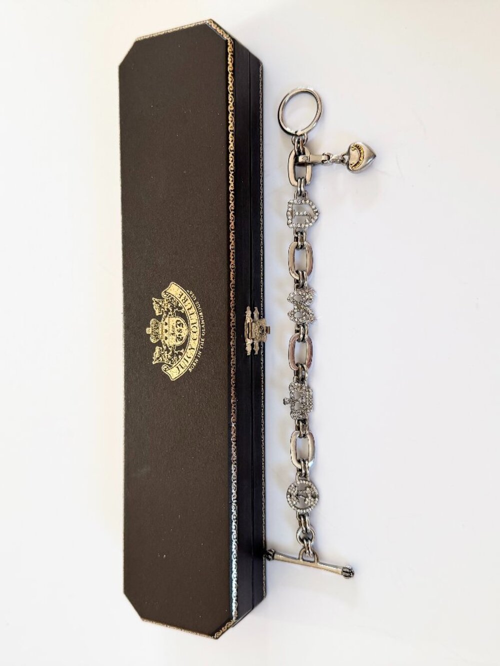 Vintage Juicy Couture Crystal Charm Bracelet